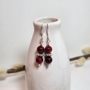 Riverstone Handmade Earrings On Sterling Silver Hypoallergenic Earwires